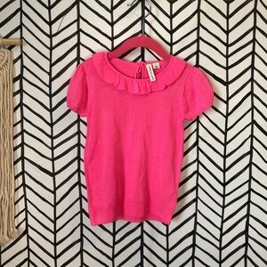JANIE and JACK | Pink Peter Pan Collar Top